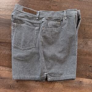 Generra Black White Check High Rise Denim Shorts Women’s 10 90s Vintage